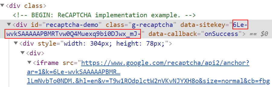 reCaptcha-sitekey